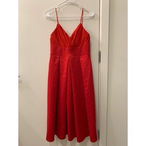 Red ASOS midi dress